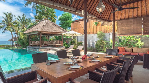 Villa Sungai Raja Zona pranzo