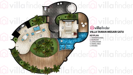 Villa Taman Mesari Satu Схема помещений
