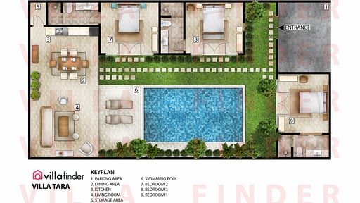 Villa Tara Floor plan