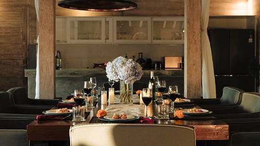 Villa Taramille Dining area