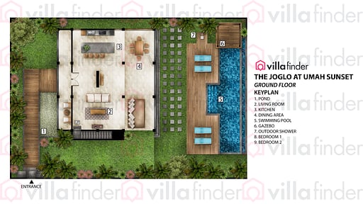 The Joglo at Umah Sunset Floor plan