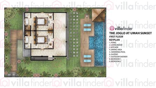 The Joglo at Umah Sunset Floor plan