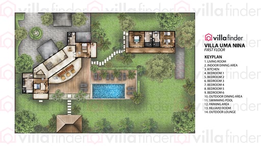 Villa Uma Nina Grundriss