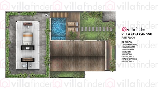 Villa Yasa Canggu Floor plan