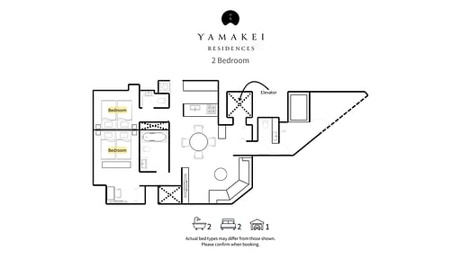 Yamakei Two Bedroom Plan