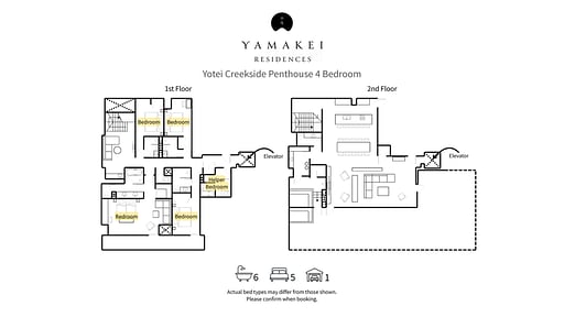 Yamakei Yotei Creekside Penthouse Four Bedroom Floor plan