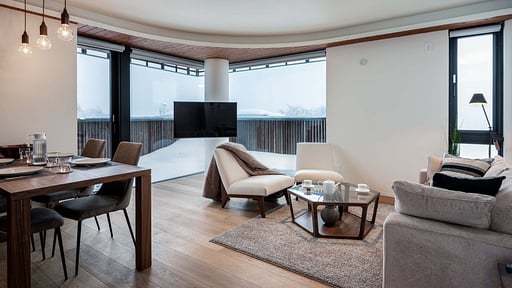Yotei Dream One Two Bedroom Apartment Living room