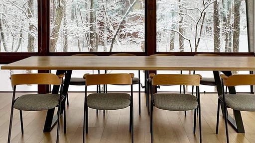 Ahiru Chalet Dining area