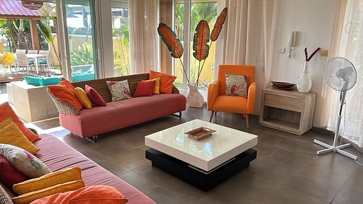 Beachfront Villa Mauritius Wohnbereich