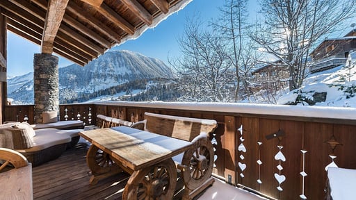 Chalet Alpette Terrasse/Veranda