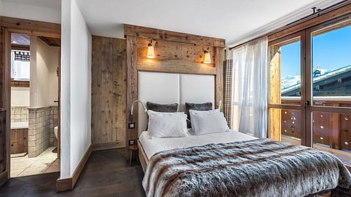 Chalet Alpette Schlafzimmer 2