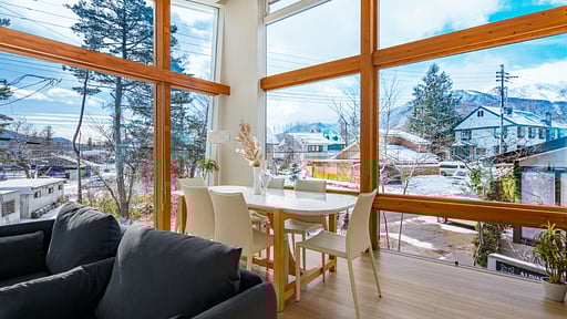 Alpinarc Two Bedroom Chalet Dining area