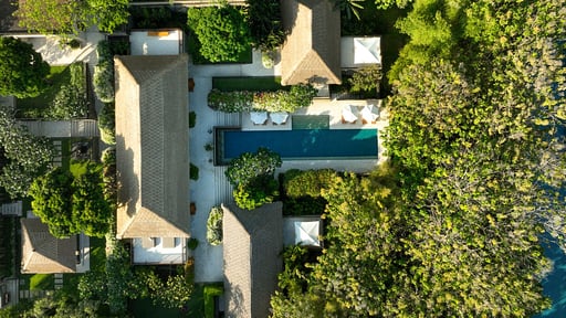 Aman Villas Nusa Dua Six Bedroom Drone pictures