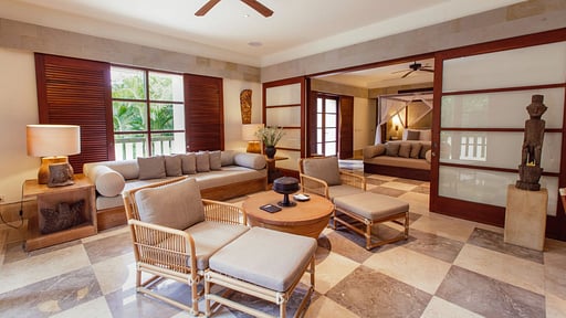 Aman Villas Nusa Dua Three Bedroom Living room