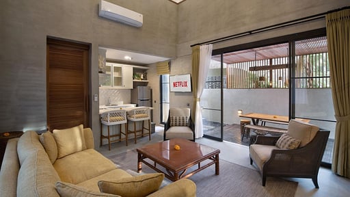 Amarea Grand Two Bedroom Loft Forest View Villa Living room