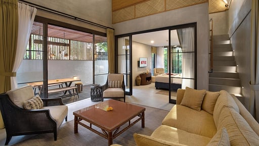 Amarea Grand Two Bedroom Loft Forest View Villa Living room