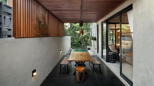 Amarea Grand Two Bedroom Loft Forest View Villa Dining area