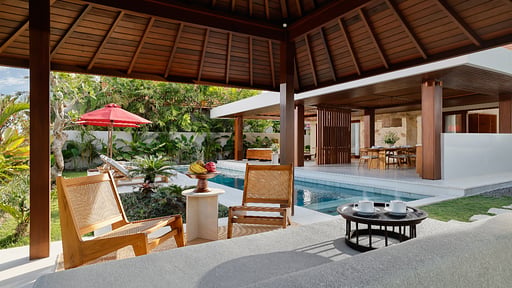 Amarta Retreat Two Bedroom Pool Villa Terrasse/Veranda