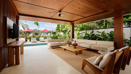 Amarta Retreat Two Bedroom Pool Villa Wohnbereich