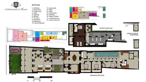 Ambassador's House Floor plan