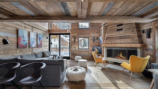 Chalet Angelus 1 Wohnbereich