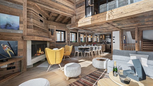 Chalet Angelus 1 Wohnbereich