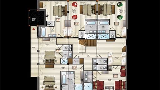 Apartment Charvet Grundriss