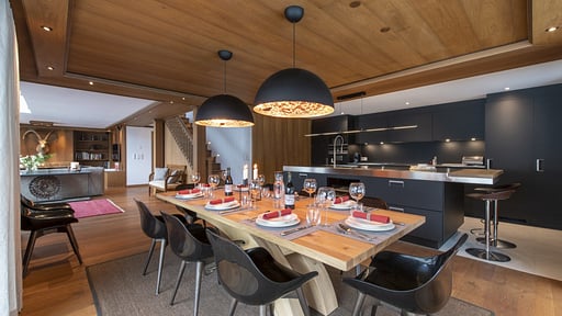 Apartment Haus Leytron Dining area