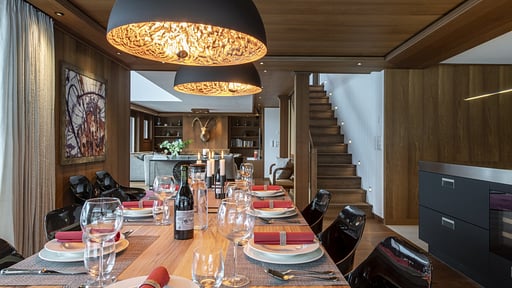 Apartment Haus Leytron Dining area