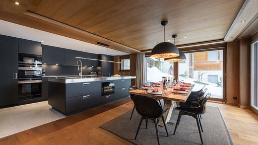Apartment Haus Leytron Dining area