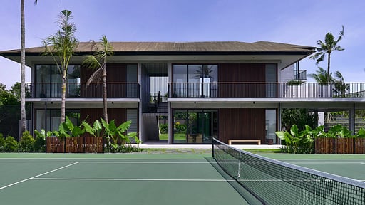 Arnalaya Beach House Tennis court