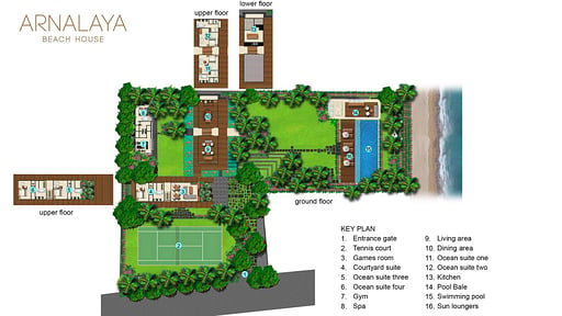 Arnalaya Beach House Floor plan