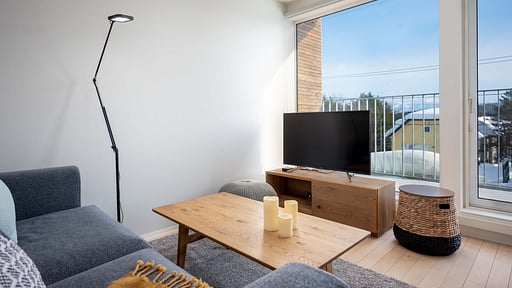 ArtHouse Apartments 1BR Living room