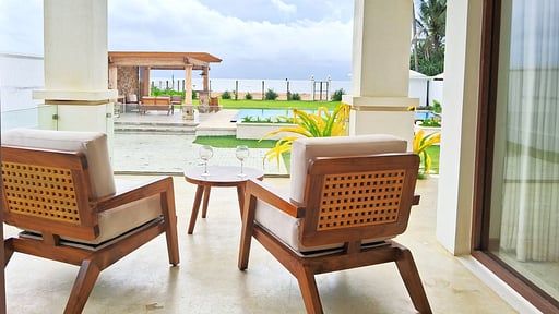 Aryan Beach Villa Terrace/Veranda