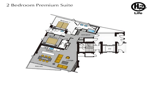 Aspect Niseko Premium Suite 303 Floor plan