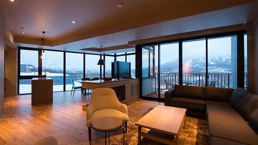 Aspect Niseko Premium Suite G02 Living room