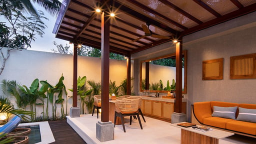 Asvara Resort Two Bedroom with Private Pool Living room