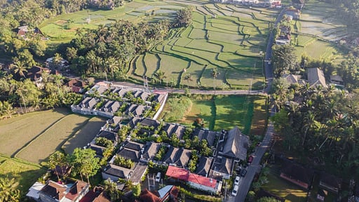 Asvara Grand Ricefield View Villa One Drone pictures