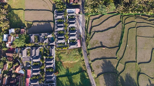 Asvara Grand Ricefield View Villa One Drone pictures