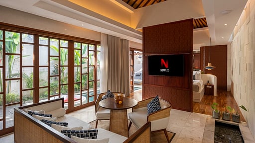 Asvara Grand Ricefield View Villa One Living room
