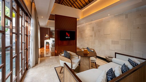 Asvara Grand Ricefield View Villa One Living room