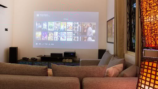 Avalon and Acland Villa Media room