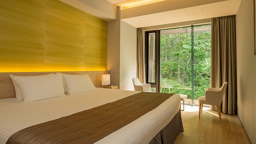 Aya Niseko Two Bedroom Forest View Bedroom 1