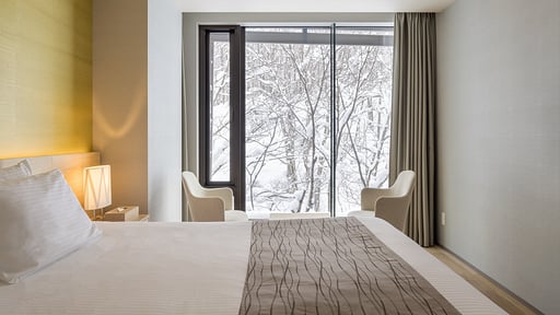 Aya Niseko Two Bedroom Forest View Bedroom 1