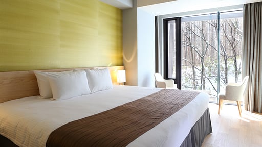 Aya Niseko Two Bedroom Forest View Bedroom 1