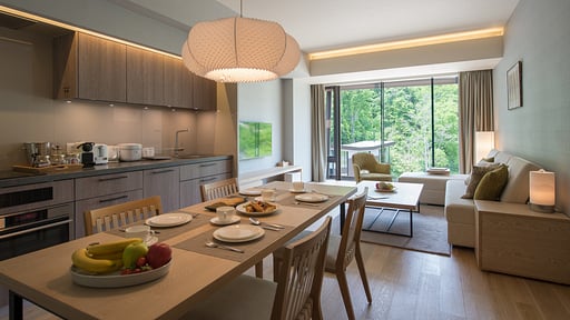 Aya Niseko Two Bedroom Ski Resort View Dining area