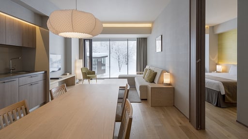 Aya Niseko Two Bedroom Ski Resort View Dining area