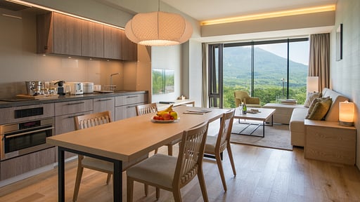 Aya Niseko Two Bedroom Yotei View Dining area