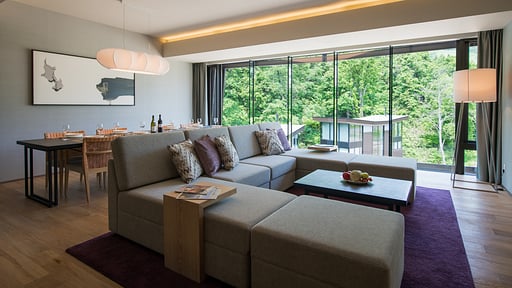 Aya Niseko Three Bedroom Ski Resort View Living room