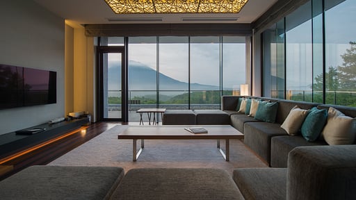 Aya Niseko Penthouse B Yotei View Living room